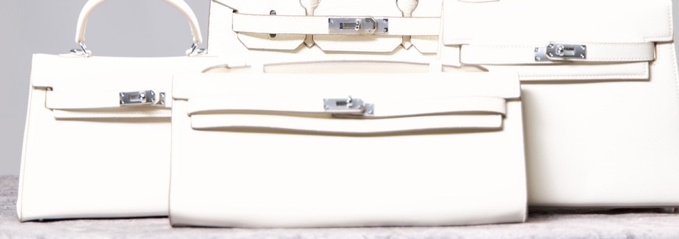 Pochette coupée 30 de Chardy Plateau — gamme en cuir blanc cassé