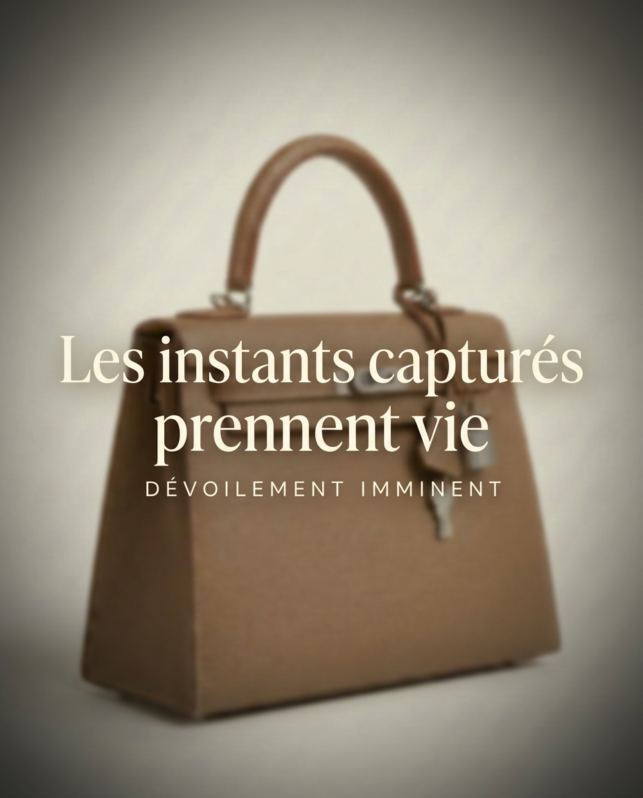 Femme élégante portant un sac Kly 25 taupe dans les rues d'Abidjan